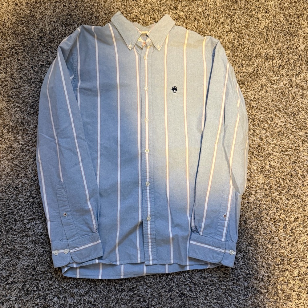 Brooks Brothers Blue and White Striped Shirt